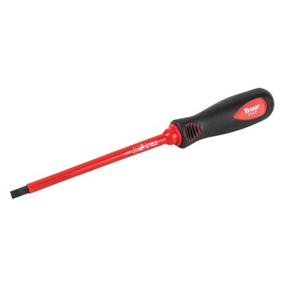 Titan Insulated Screwdriver Slotted 1/4 in. x 6 in.