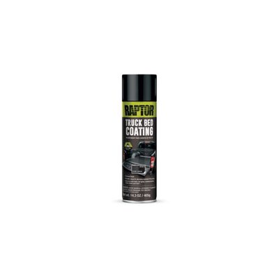 U Pol Products RAPTOR 4879 1K Truck Bed Coating, 14.3 oz Aerosol Can, Black, 8.6 sq-ft Coverage
