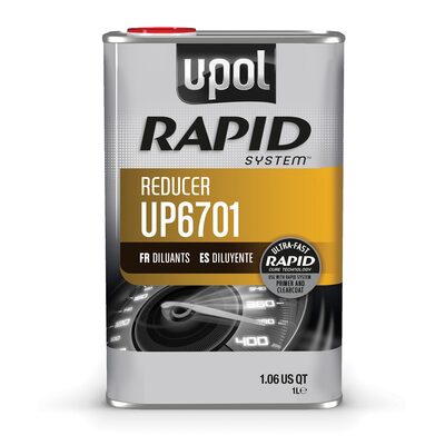U Pol Products RAPID SYSTEM UP6701 Reducer, 1 L Tin, Clear, Liquid