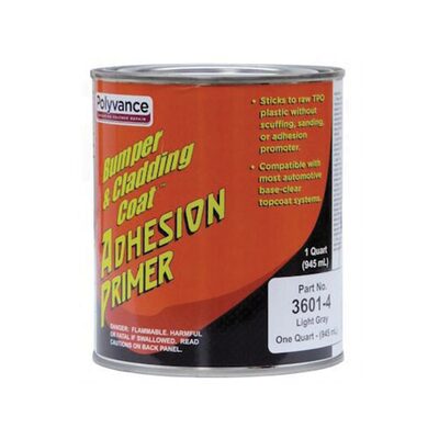 Urethane Supply Co. Polyvance Bumper & Cladding Coat 3601-4 Adhesion Primer, 1 qt Can, Medium Viscosity Pourable Liquid, Light Gray