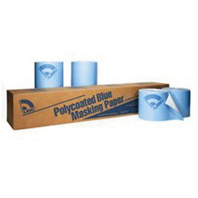 US Chemical 38006 Premium Masking Paper, 6 in W x 738 ft L, Blue