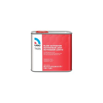 US Chemical 7425-25 Slow Activator, 2.5 L, Liquid, Use With: 7400 Euro Value Clearcoat