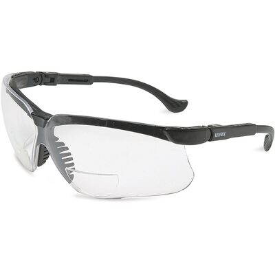 Uvex Genesis +1.5 Diopter Reader Safety Glasses with Clear Anti-Scratch/Hard Coat Lens - S3761