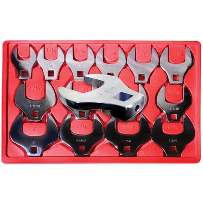 V-8 Tools CROWFOOT WRENCH SET 14PC 1/2DR  1-1/16-2