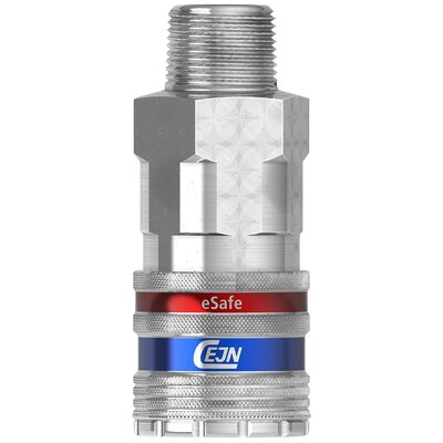 Vacula Safety eSafe Coupling; Eurostandard 3/8" Body Size; 1/2" Male NPT