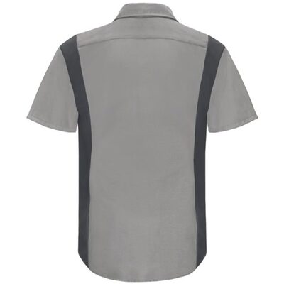 Workwear Outfitters Men's Long Sleeve Perform Plus Shop Shirt w/ Oilblok Tech Grey/Charcoal, 4XL