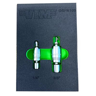 VIM Tools 2 Piece Dual Swivel Pinless Adapter Set