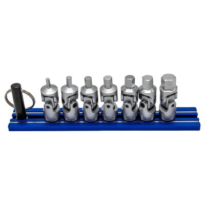 VIM Tools Universal Joint Stubby Metric Hex Driver Set, 7 Piece 3 mm Thru 10 mm