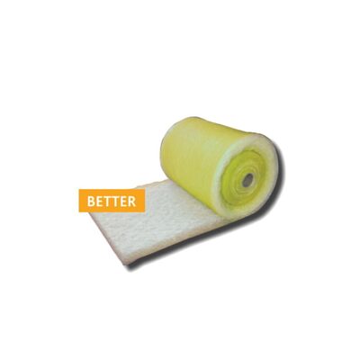 Viledon Filters 400-124 400 Paint Arrestor Roll, 24 in W x 2-1/2 in D x 100 ft H, 22 g Fiberglass Media