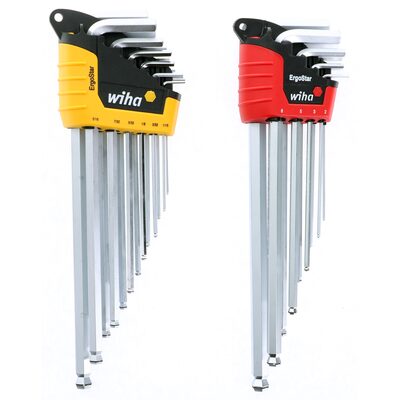 WIHA Tools 22 Piece MagicRing Ball End Hex L-Key Set - Inch, Metric