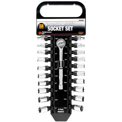 Wilmar Corp. / Performance Tool 21 Piece 1/4" Drive Socket Set