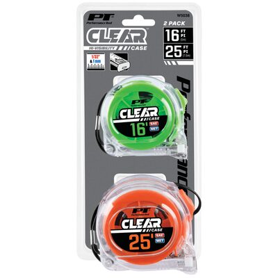 Wilmar Corp. / Performance Tool 2 Piece Clear Tape Measure Set