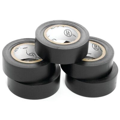 Wilmar Corp. / Performance Tool 5 pk. 3/4" x 30' Black Electrical Tape