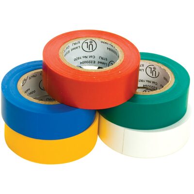 Wilmar Corp. / Performance Tool 5 pk. 3/4" x 30' Colored Electrical Tape