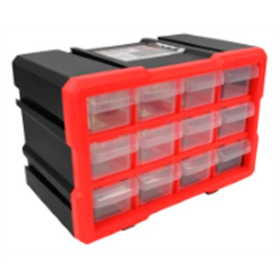 Wilmar Corp. / Performance Tool 12-Drawer Interlocking Storage Bin