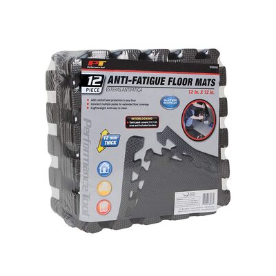 Wilmar Corp. / Performance Tool 12 Piece Anti-Fatigue Mat 12" x 12"