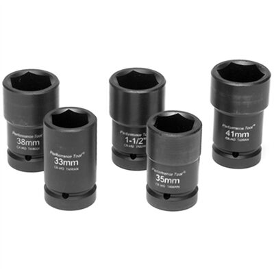 Wilmar Corp. / Performance Tool 5 Piece 1" Drive Budd Wheel Socket