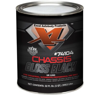 Excel Auto Body Products CHASSIS GLOSS BLACK GA.