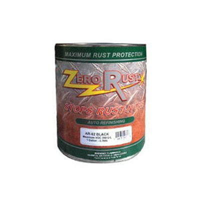 Zero-Rust AR-62GA-CA High Solid Rust and Corrosion Control Coating, 1 gal Can, Black